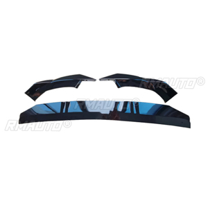 Car Front Bumper Lip Spoiler for Audi Q5 SQ5 MK2 LCI 2021 2022 2023 Gloss Black Front Bumper Protector Lower Blade <b>Splitter</b> - Product Image 4