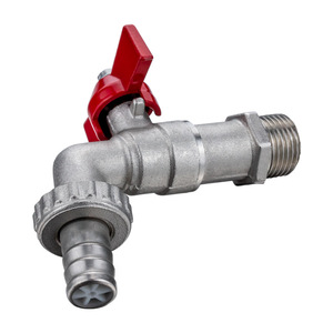 Robinet de cuisine monotrou en cuivre pur pour évier de machine à laver domestique avec poignée papillon, filtres de cuisine en gros - Product Image 2