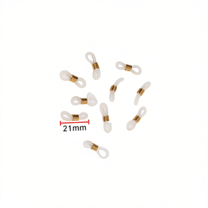 Portachiavi Ilan 21 mm placcato oro 10 pezzi per la creazione di gioielli - Product Image 1