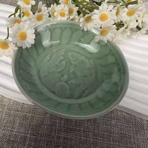 ชุดจานซอสซีลาดอนหลงฉวนแบบดั้งเดิม ทนทาน เป็นมิตรกับสิ่งแวดล้อม สำหรับใส่ซอสปรุงรส ซูชิ 10 ชิ้น - Product Image 2