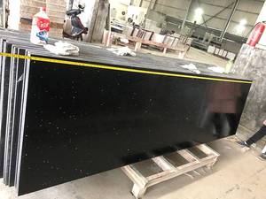 Grandes dalles de pierre de quartz 3200x1600mm pour villa de luxe, hôtel, surface solide, cuisine artificielle, mur intérieur, plan de travail de table - Product Image 6