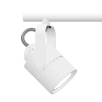Éclairage sur rail fixe de conception commerciale moderne Source LED blanche noire Gu10 Interrupteur de contrôle d'atelier intérieur monté en surface en aluminium