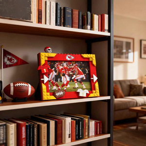 Set de Construcción de Marco de Fotos de Fútbol Americano de la NFL, Compatible con Exhibición, Regalo para Fanáticos - Product Image 3