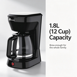Cafetière à filtre Anbolife 1000W avec bouteille en verre de 1,8 L, capacité de 12 tasses pour usage domestique OEM - Product Image 4