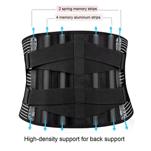 Ceinture de soutien lombaire réglable et respirante AOFIT avec bandes en aluminium, soutien dorsal antidérapant <span class=keywords><strong>pour</strong></span> le sport et le travail - Product Image 5