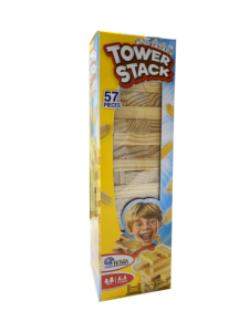 54-PCS Large Timber Tumble Tower Set <span class=keywords><strong>Jeux</strong></span> d'empilage éducatifs en <span class=keywords><strong>bois</strong></span> intérieur/extérieur pour enfants et adultes - Product Image 2
