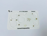 Protection d'objectif d'appareil photo en verre trempé 3D de luxe avec paillettes, antichoc, motif cœur diamant arc-en-ciel pour 17 Pro Max