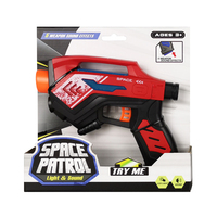 Pistola de Juguete Láser Eléctrica Popular QS, Juego de Armas de Juguete Interactivas de Plástico para Niños con Luz, Sonido y Vibración