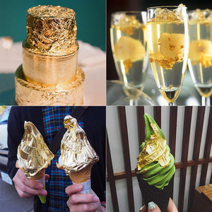 Feuilles <span class=keywords><strong>d</strong></span>'<span class=keywords><strong>or</strong></span> 8*8cm 24K feuilles de <span class=keywords><strong>feuille</strong></span> pour la <span class=keywords><strong>d</strong></span>écoration de gâteau bricolage artisanat <span class=keywords><strong>feuille</strong></span> <span class=keywords><strong>d</strong></span>'<span class=keywords><strong>or</strong></span> dorure papier <span class=keywords><strong>d</strong></span>écoratif - Product Image 2