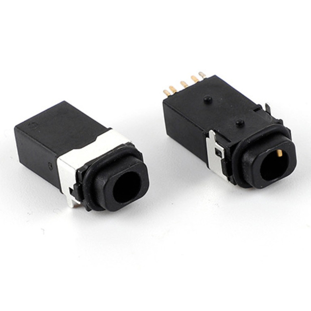 PJ-3170A SJ-3541AS-SMT-TR-67 IP67 Waterproof 3.5mm Audio Jack Connector Right Angle SMT Hole Product Audio Video Connectors