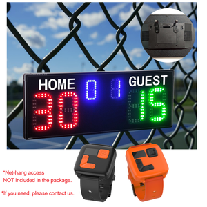 Compteur de points électronique pour padel GANXIN avec logo personnalisé, tableau de scores de <span class=keywords><strong>tennis</strong></span> numérique professionnel à LED avec contrôle par montre - Product Image 6
