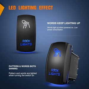 Đèn Rocker Chuyển <span class=keywords><strong>LED</strong></span> <span class=keywords><strong>Light</strong></span> <span class=keywords><strong>Bar</strong></span> 5Pin Laser On/Off <span class=keywords><strong>LED</strong></span> <span class=keywords><strong>Light</strong></span> 20A/12V 10A/24V Chuyển Jumper Dây Thiết Lập Cho <span class=keywords><strong>Jepp</strong></span> Thuyền Xe Tải - Product Image 2