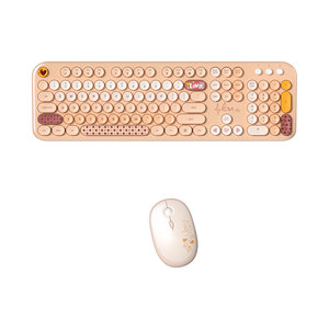 2025 Sản Phẩm Mới Đầy Màu Sắc 2.4Ghz Bàn Phím Chuột Thiết Lập Kích Thước Đầy Đủ Bàn Phím Không Dây Chuột Combo Cho Máy Tính Để Bàn Và Máy Tính Xách Tay - Product Image 1