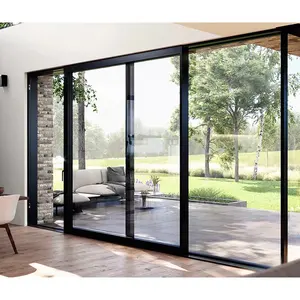 Hihaus Custom Large Outdoor Waterproof Aluminum Patio Doors Sliding Glass Door