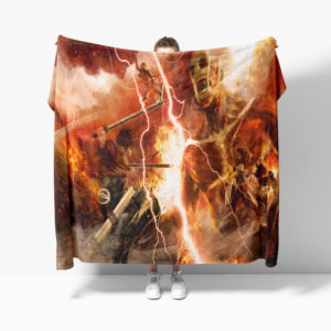 <span class=keywords><strong>Manta</strong></span> de Franela con Estampado Digital de Cómics Bidimensionales, Suave y Cómoda, con Diseño de Anime y Práctica para Usar - Product Image 1