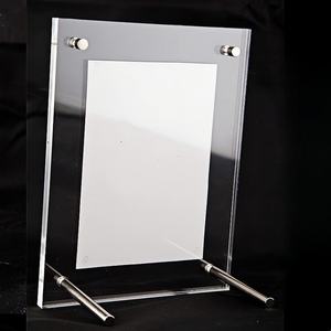 Support de carte de table acrylique transparent <span class=keywords><strong>plaque</strong></span> d'affichage de certificat porte-menu de bureau <span class=keywords><strong>cadre</strong></span> de licence commerciale <span class=keywords><strong>cadre</strong></span> <span class=keywords><strong>photo</strong></span> avec pieds - Product Image 4