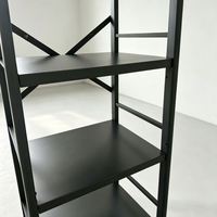 Étagère de rangement multifonctionnelle en acier au carbone de style minimaliste, à poser au sol, pour la cuisine