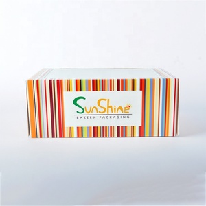 Rainbow One-Piece <b>Folding</b> Paper <b>Box</b> for Cakes Premium Material for Display and <b>Storage</b> Cake <b>Box</b> - Product Image 3