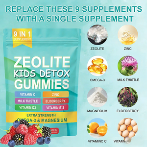 Gomitas <span class=keywords><strong>Detox</strong></span> para Niños con Zeolita 9 en 1, Directo de Fábrica, con Vitaminas <span class=keywords><strong>Omega</strong></span>-<span class=keywords><strong>3</strong></span> para el Apoyo Inmunológico de los Niños, Gomitas <span class=keywords><strong>Detox</strong></span> para Niños con Zeolita - Product Image 3