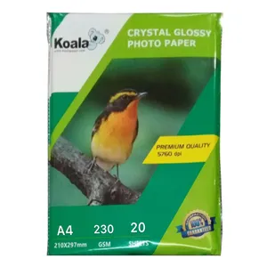Koala Factory Supply Premium 230gsm Inkjet Glanzend Fotopapier A4