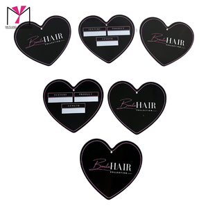 Custom Waterproof PVC Hair Tags Heart-Shaped Hang Tags Sustainable Paper <b>Labels</b> String Style Printed Design - Product Image 4