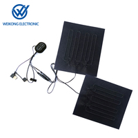 Coussin chauffant portable 5V USB-A avec contrôle de température, alimenté par batterie USB, pour siège de voiture et automatisation domestique