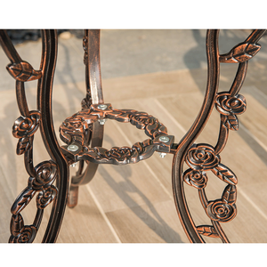 <span class=keywords><strong>2022</strong></span>การออกแบบใหม่เฟอร์นิเจอร์กลางแจ้งสำหรับสวนหล่ออลูมิเนียมร้านอาหารอาหารค่ำรุ่นเก้าอี้ตารางชุดเฟอร์นิเจอร์สวน - Product Image 2