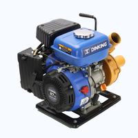 Pompe Auto-amorçante Dinking 1,5" à Haut Débit, Moteur à Essence Portable pour Eau Claire 87cc, Vente Directe Usine, QDZ40-36