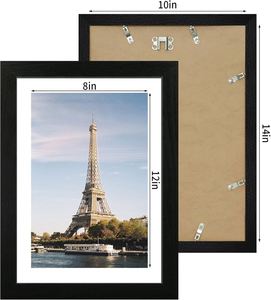 Hot Sell Desktop Home Decor PVC Plastic Black Fashionable Waterproof Eco-Friendly Customized Logo Photo <b>Frame</b> A1/A3/<b>A4</b> 5X7 8X10 - Product Image 4