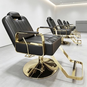 Fauteuil de Barbier Professionnel en Cuir PU avec Pompe Hydraulique Robuste, Inclinable et Rotatif à 360 Degrés, Réglable en Hauteur - Vente en Gros - Product Image 1
