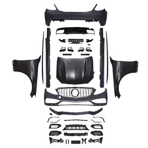 奔驰2015-2021原装质量W205升级C63 AMG风格车身套件格栅后扩散器发动机罩挡泥板汽车保险杠车身套件 - Product Image 1
