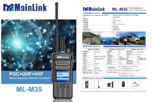 Radio Celular de Doble Banda UHF VHF 4G, Sistema Híbrido de Alta Potencia de 10W, 6800mAh, Comunicación para Obras de Construcción - Product Image 4