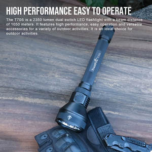 ट्रस्ट फायर टी 70 वाटरप्रूफ सामरिक फ्लैशलाइट 1050 मीटर लंबी दूरी 2350lm के नेतृत्व USB-C रिचार्जेबल कैंपिंग लाइट आईपी 8 - Product Image 3