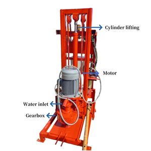 Equipo de Perforación Rotatoria Eléctrica de Alta Eficiencia, 100m de Profundidad Máxima, Caja de Cambios para Pozos de Agua en Pequeñas Granjas y Hogares, 220V/380V, Fácil de Operar - Product Image 2
