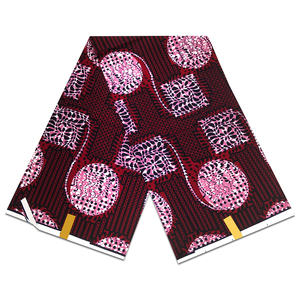 Pagnes Africains Sanhe Tissu en blocs de cire véritable avec style Waxhaus Tissu africain imprimé en cire 100% coton - Product Image 5