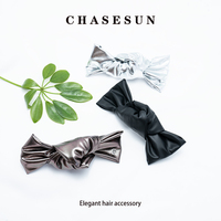 Pinces à cheveux automatiques françaises élégantes pour femmes cheveux épais cheveux longs Barrettes porte-queue de cheval grand fermoir PU Hairgrip coton