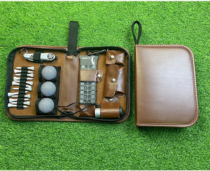 Bolsa de Herramientas de Cuero Multifuncional de Gran Capacidad para Accesorios de Golf, Fácil de Transportar (Accesorios de Golf No Incluidos) - Product Image 4