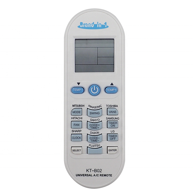High Quality Air Conditioner Remote Control Universal A/C Remote Control KT-B02