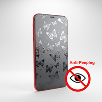 Fonlyu - Protector de Pantalla Mate de Privacidad de 190*120 mm con Dibujos, Películas de Hidrogel Texturizadas Anti-Espía para Máquina de Corte con Plotter