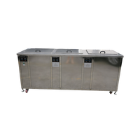 Machine de nettoyage à ultrasons de bloc moteur industriel 135L processus de nettoyage de plusieurs stations roulement de filtre numérique
