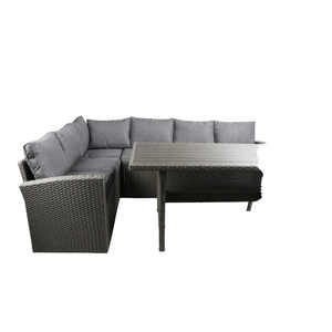 Ensemble de meubles de salle à manger en rotin d'extérieur moderne avec quatre pièces - Pour utilisation en cour - Product Image 2