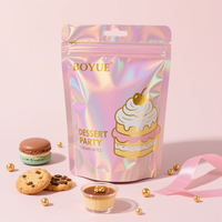 Sachet Doypack Personnalisé Imprimé pour Thé aux Fleurs, Refermable, en Feuille d'Aluminium, pour Emballage de Détail