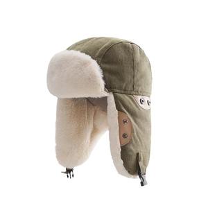 BuPao Yiwu Agente Bombardeiro Russo Macio Unisex Impermeável Faux Fur Ear Flap Hat Cap Inverno Ski Trooper Caça Warm Winter Hats - Product Image 5