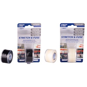 Cinta vulcanizada stretch & fuse, flexible y resistente, ideal para reparaciones y sellado en aplicaciones industriales y - Product Image 1