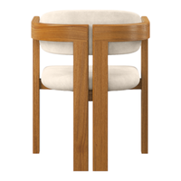 Chaise de salle à manger en bois massif artisanale, siège rembourré, design moderne et élégant, durable, confortable, écologique, chambre à coucher, hôtel