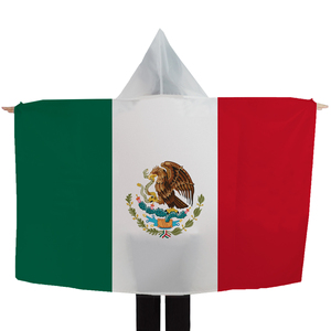 Capa con Capucha de la Bandera de México 3x5 pies, Poliéster 100D, para Fanáticos del Fútbol El Tri, Cinco de Mayo, <span class=keywords><strong>Viva</strong></span> México, Souvenir - Product Image 1