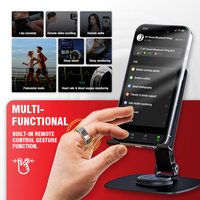 Transfronterizo Venta caliente AI Smart Ring App Control Ritmo cardíaco Sueño Oxígeno en sangre Ejercicio Monitoreo Foto Video Cambio Novela