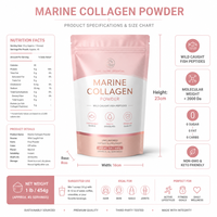 Poudre de peptides de collagène marin hydrolysée pour les importateurs, certifiée ISO 22000