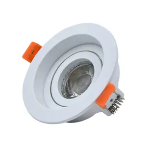 Gegoten aluminium celling licht led GU10 MR16 ronde lamp onderdelen downlight behuizing