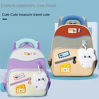Nueva Mochila Escolar con Diseño de Anime para Niños y Niñas, Ultraligera, Transpirable, con Correa de Hombro Curva y Porta Lápices